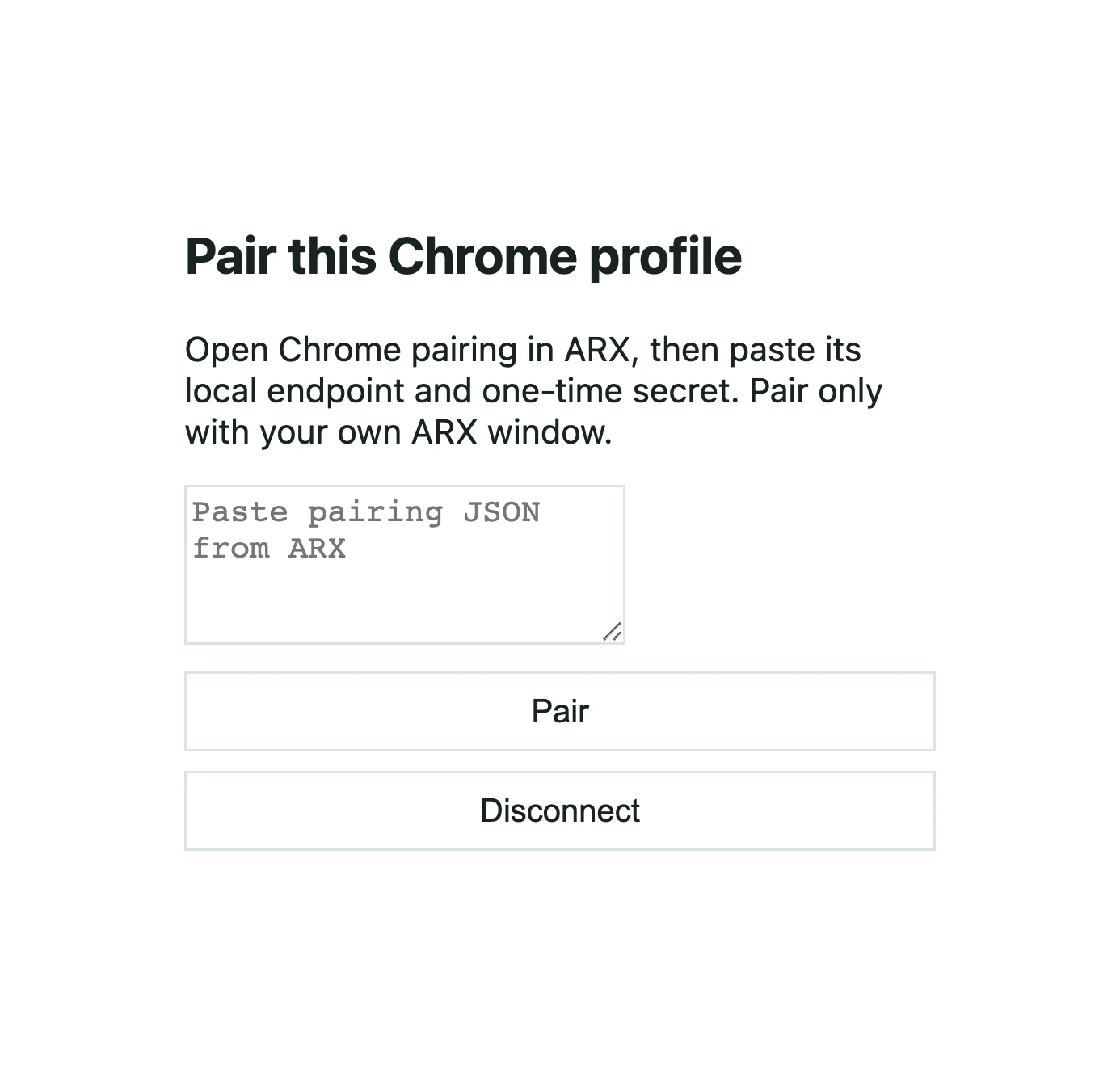 kit chrome pairing light