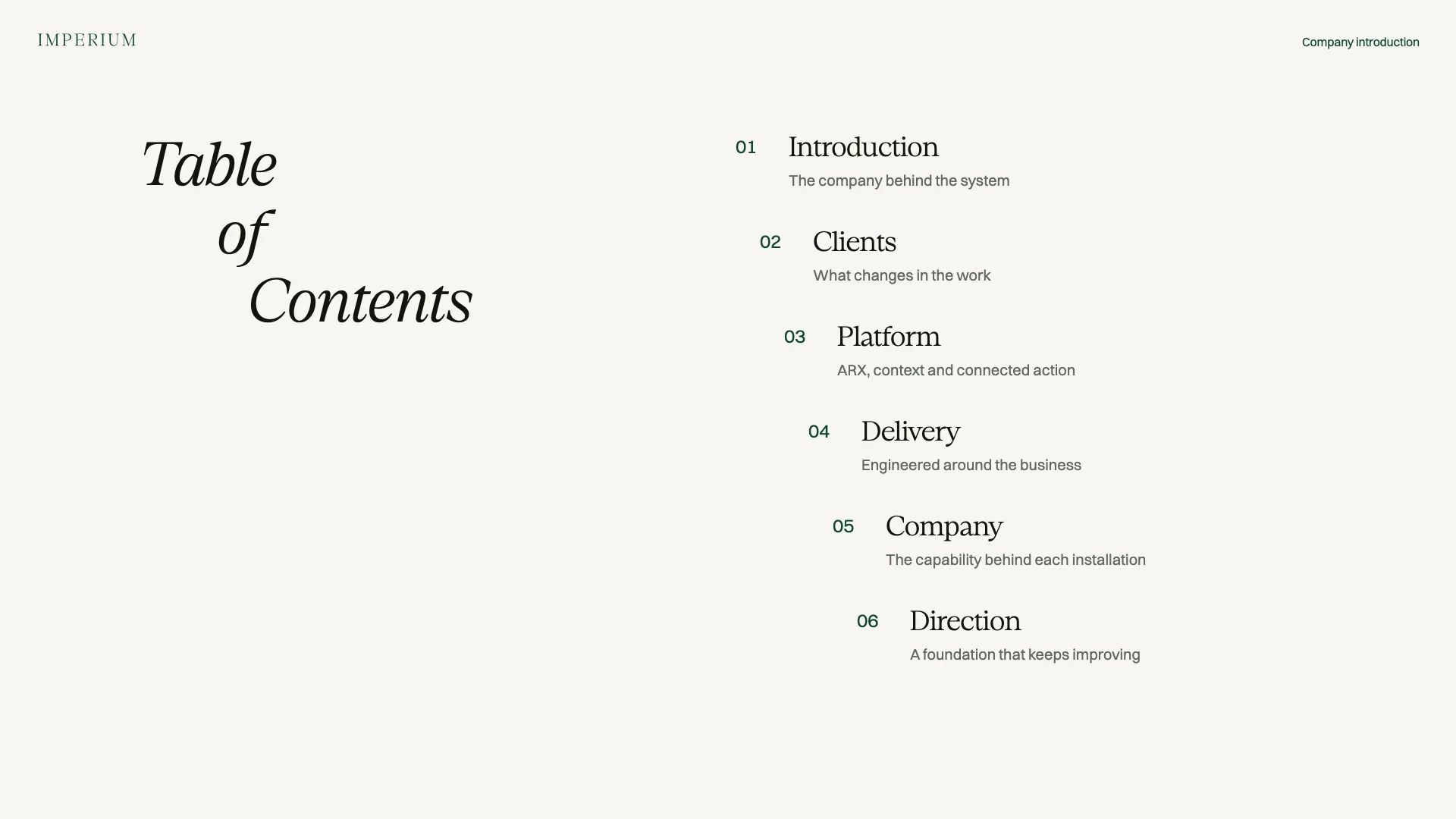 Slide 2: Contents