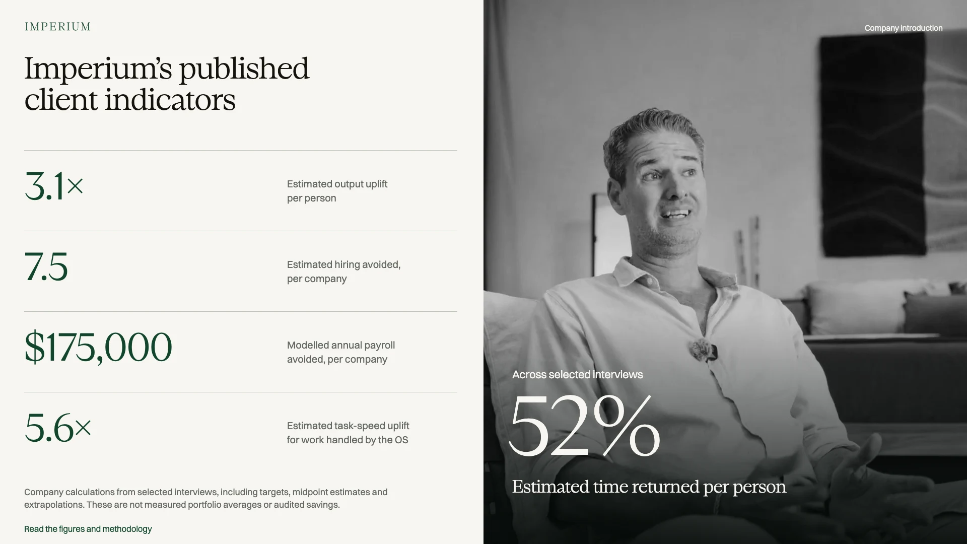 Slide 5: Imperium’s published indicators