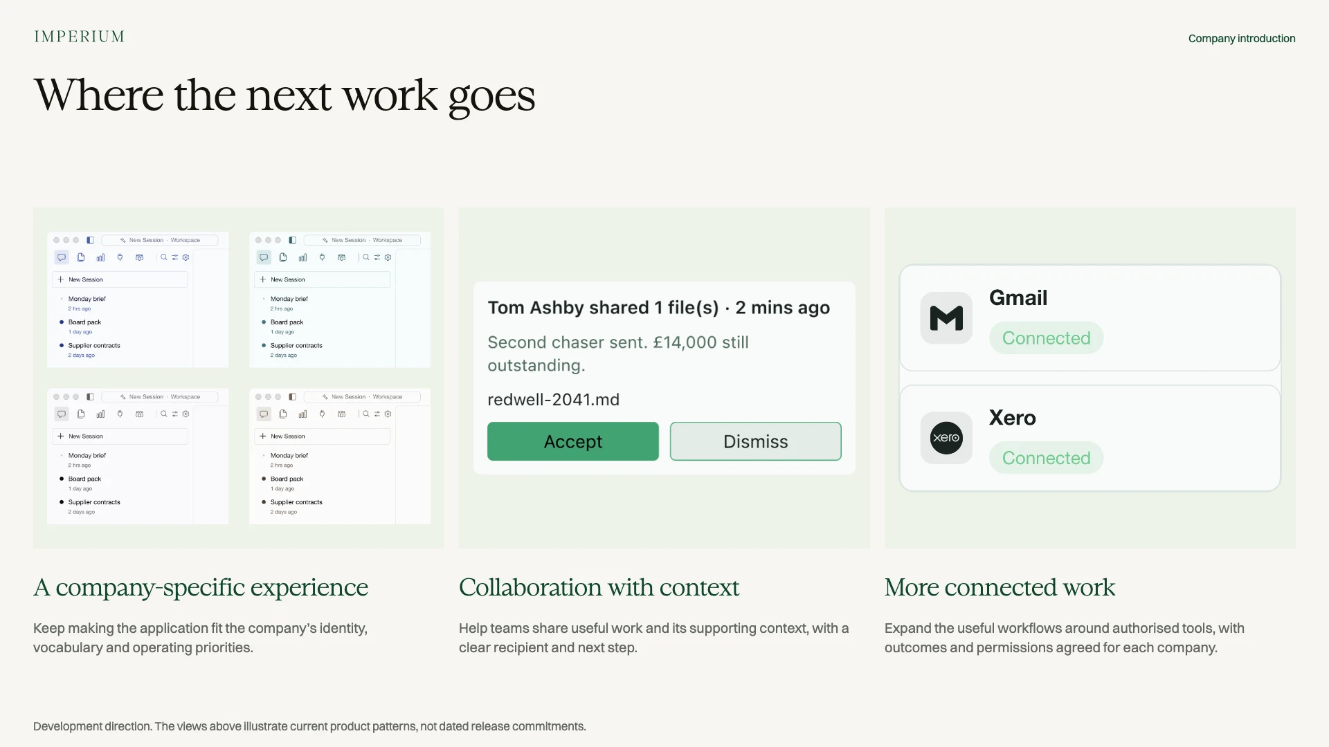 Slide 34: Where the next work goes